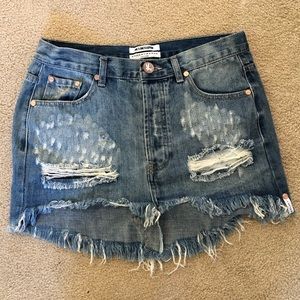 One Teaspoon Junkyard skirt